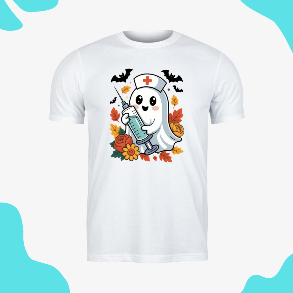 Short Sleeve Shirt Nurse Ghost