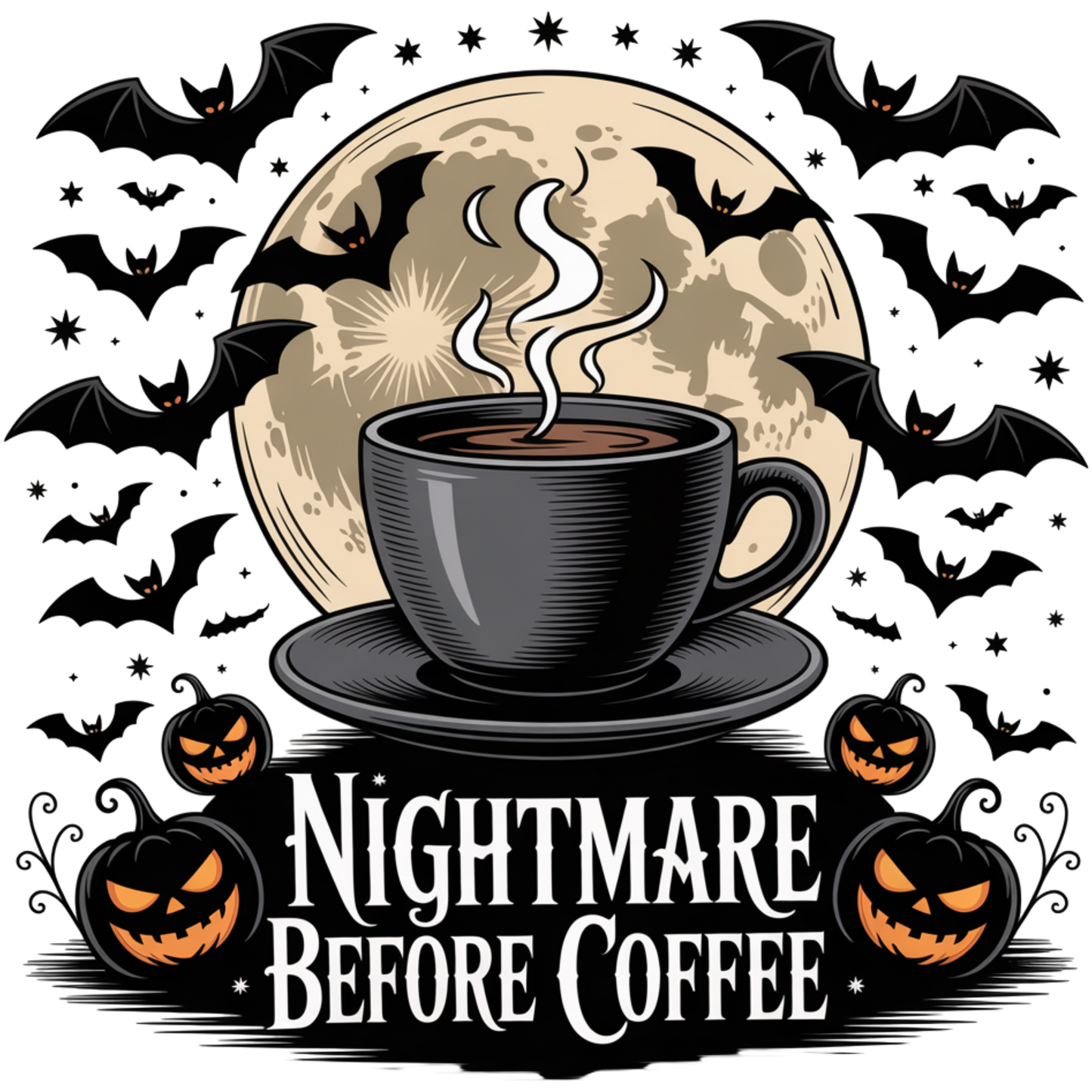 Short Sleeve Shirt Nightmare Before Coffee