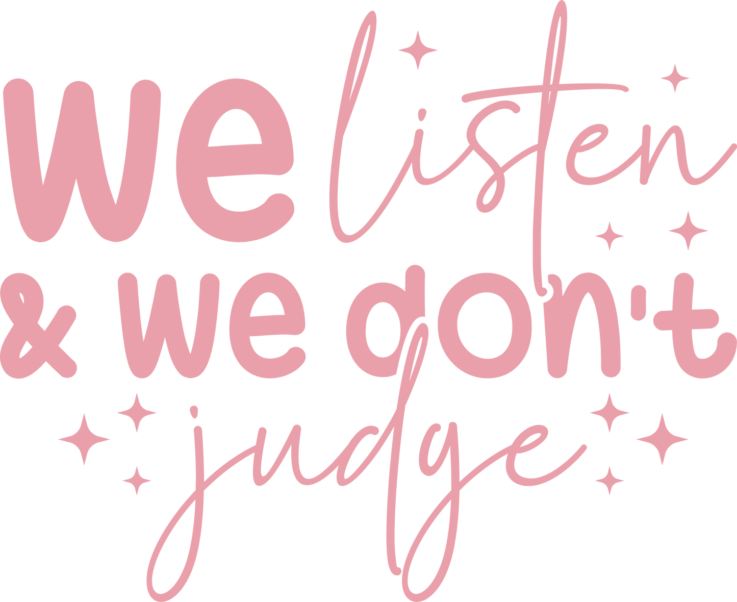 Short Sleeve Shirt - We Listen and we don't Judge
