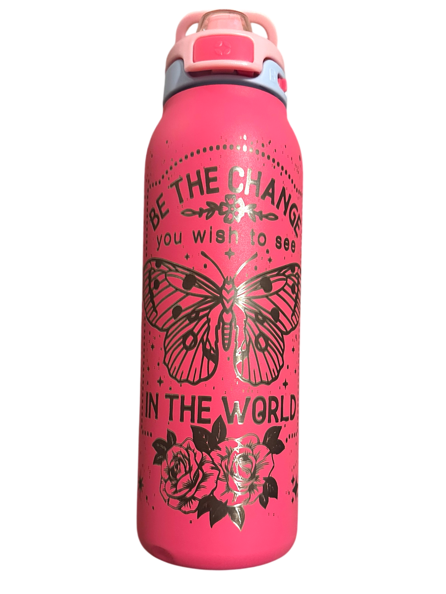 Be the Change you Wish to See - Laser Engraved Tumbler