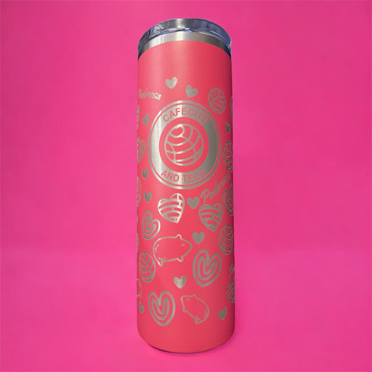 Cafecito & Tech Laser Engraved Tumbler