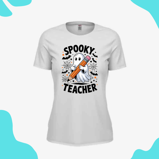 Short Sleeve Shirt Spooky Teacher