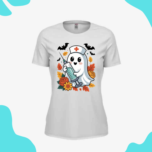 Short Sleeve Shirt Nurse Ghost