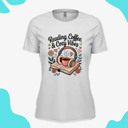 Short Sleeve Shirt - Reading and Coffee