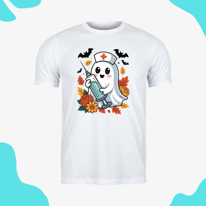 Short Sleeve Shirt Nurse Ghost