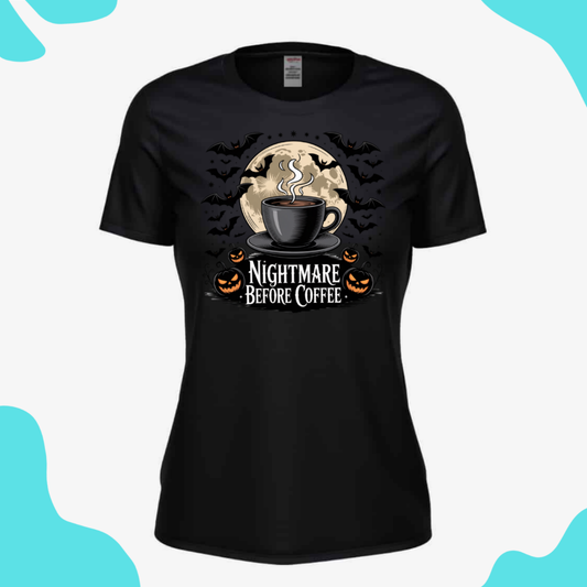Short Sleeve Shirt Nightmare Before Coffee