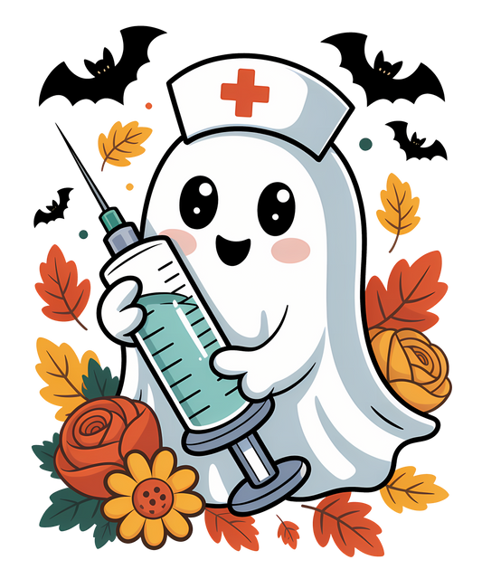 Short Sleeve Shirt Nurse Ghost