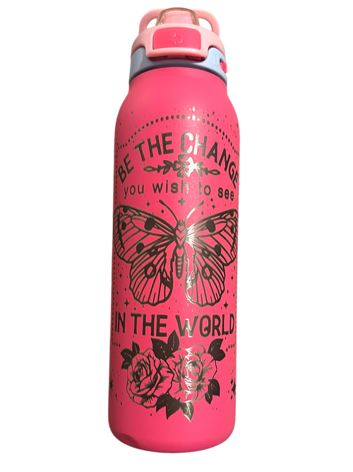 Be the Change you Wish to See - Laser Engraved Tumbler